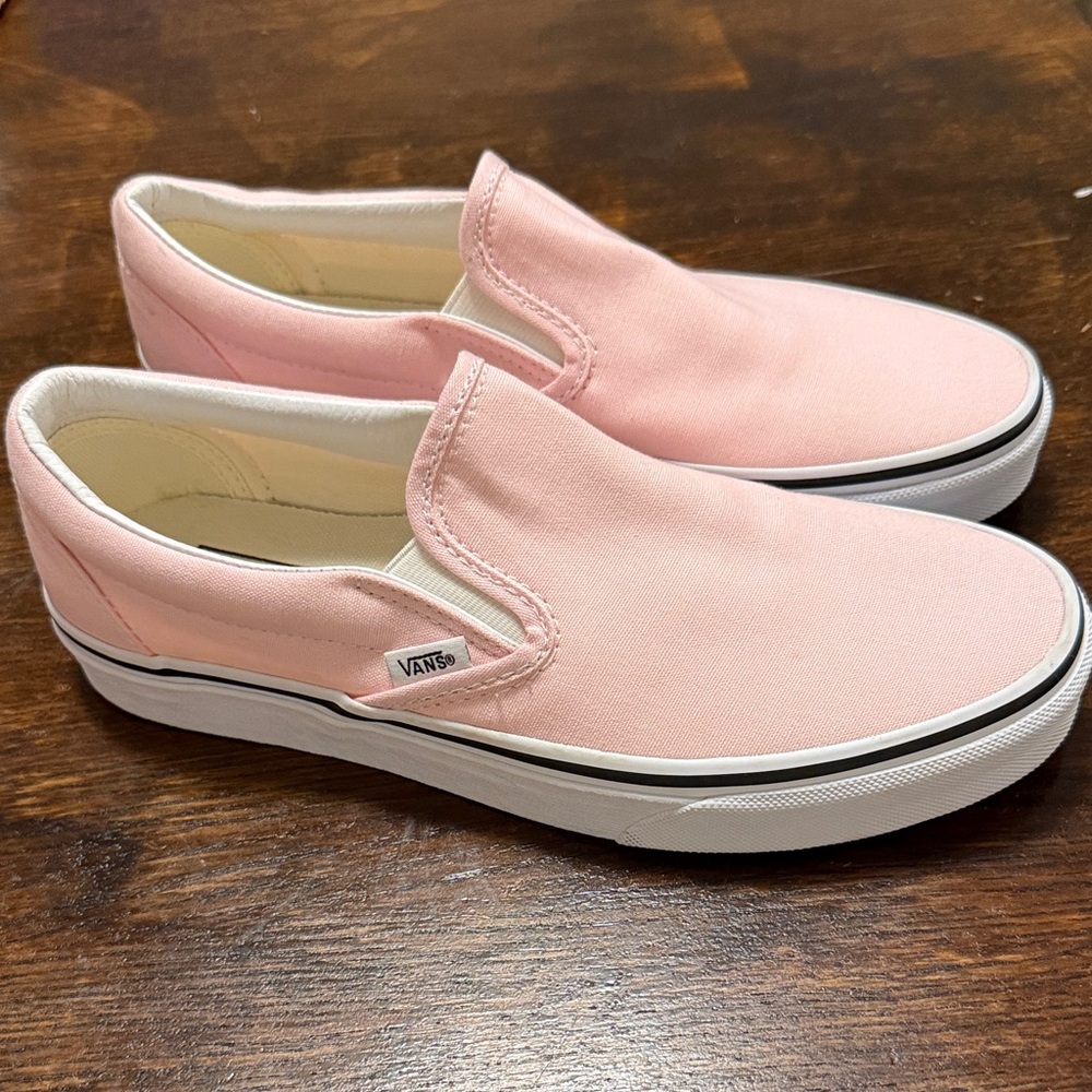 Vans Classic Pink Slip-Ons Women’s 8.5 Mens’ 7